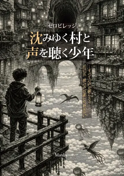『ゼロビレッジ・沈みゆく村と声を聞く少年』〈モノクロ版〉