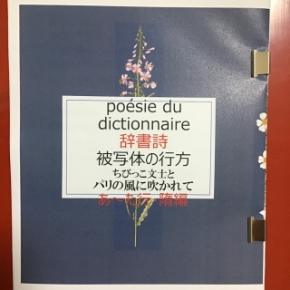辞書詩 被写体の行方 ちびっこ文士とパリの風に吹かれて